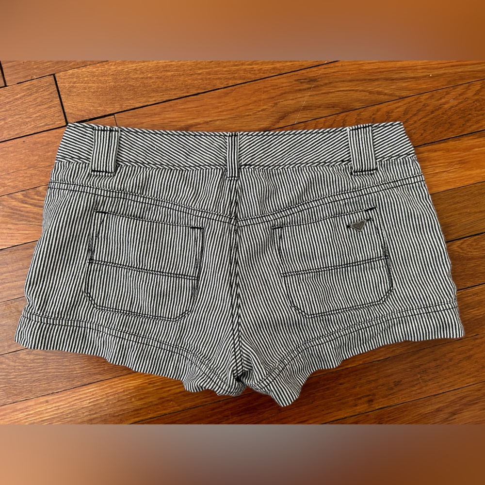 Roxy Vintage Navy & White Striped Shorts